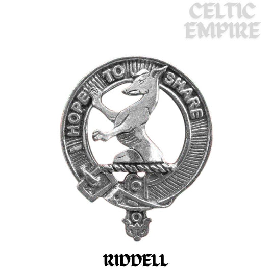 Riddell Family Clan Crest Scottish Cap Badge