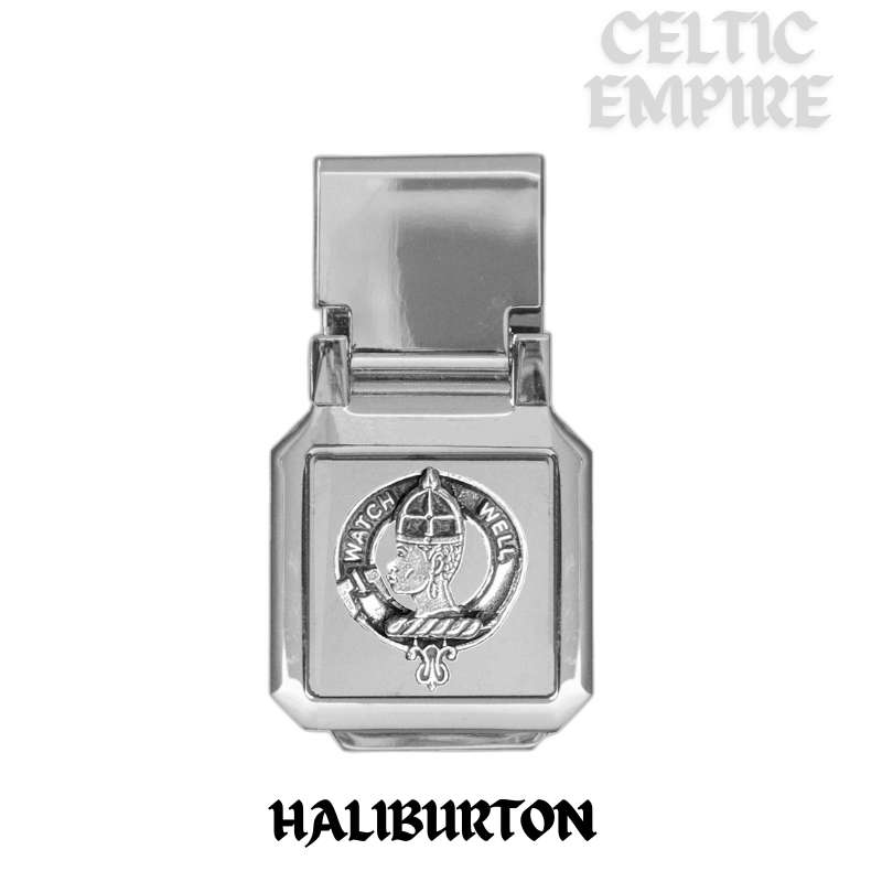 Haliburton Scottish Family Clan Crest Money Clip