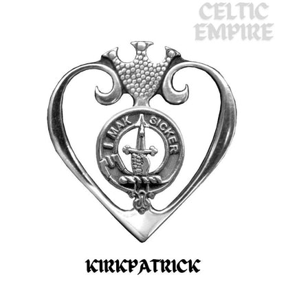 Kirkpatrick Family Clan Crest Luckenbooth Brooch or Pendant