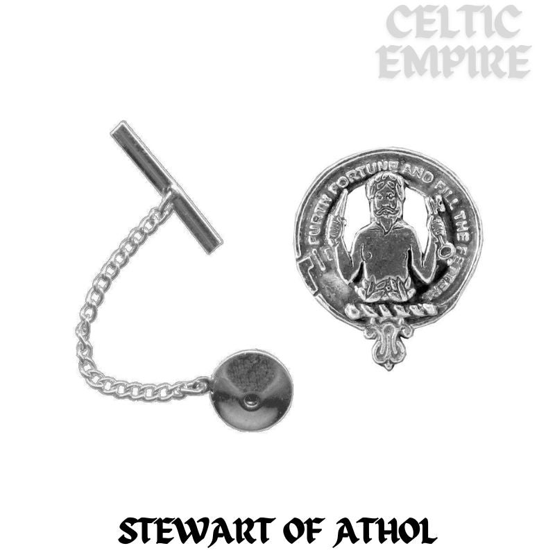 Stewart (Athol) Family Clan Crest Scottish Tie Tack/ Lapel Pin