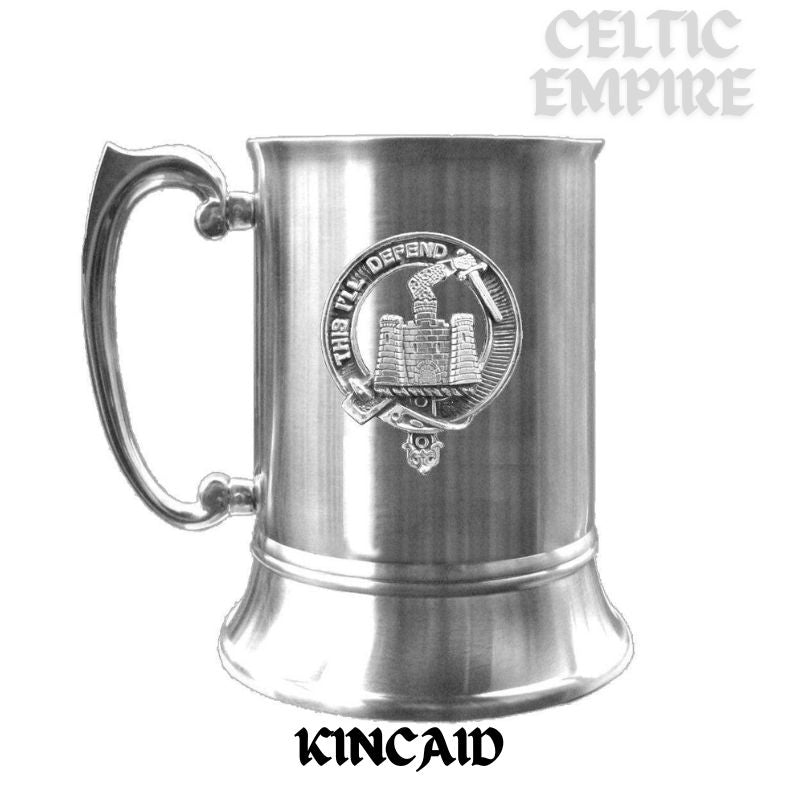 Kincaid Scottish Family Clan Crest Badge Tankard