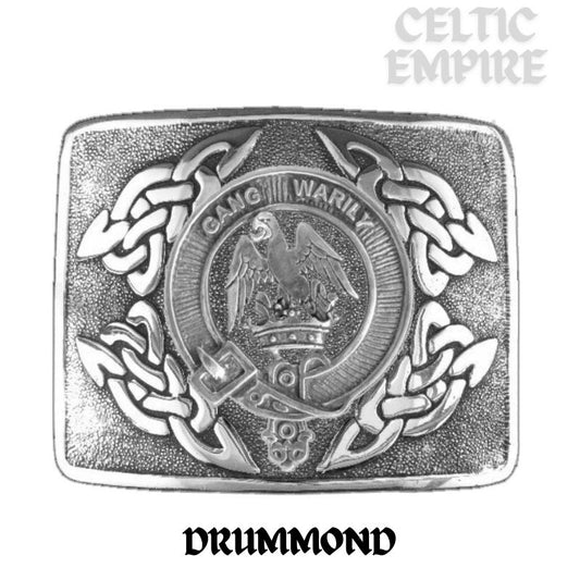 Drummond Family Clan Crest Interlace Kilt Belt Buckle
