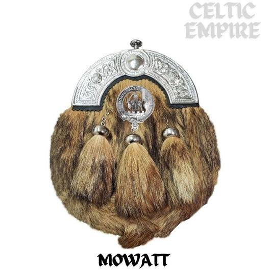 Mowatt Scottish Family Clan Crest Badge Dress Fur Sporran