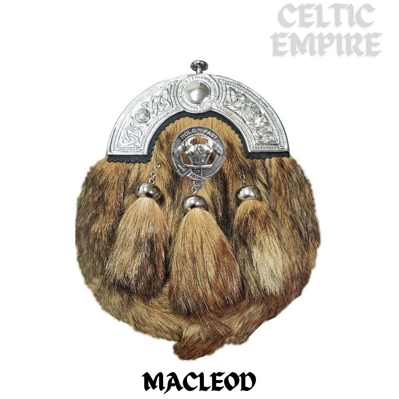 MacLeod (Harris) Scottish Family Clan Crest Badge Dress Fur Sporran