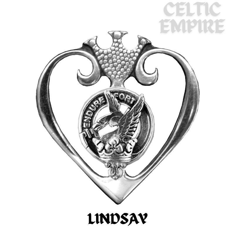 Lindsay Family Clan Crest Luckenbooth Brooch or Pendant