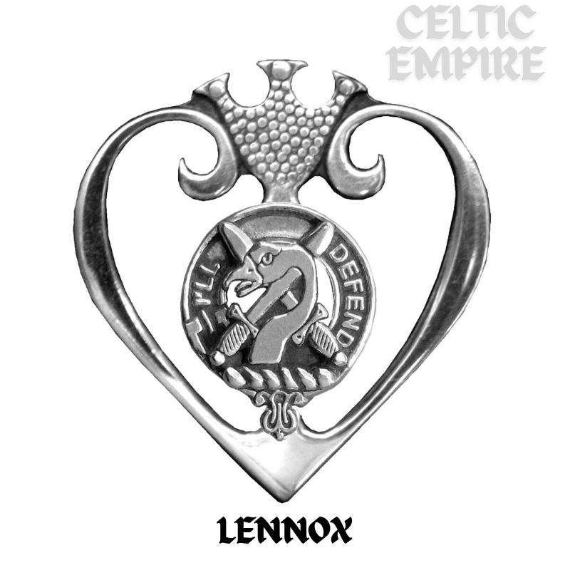 Lennox Family Clan Crest Luckenbooth Brooch or Pendant