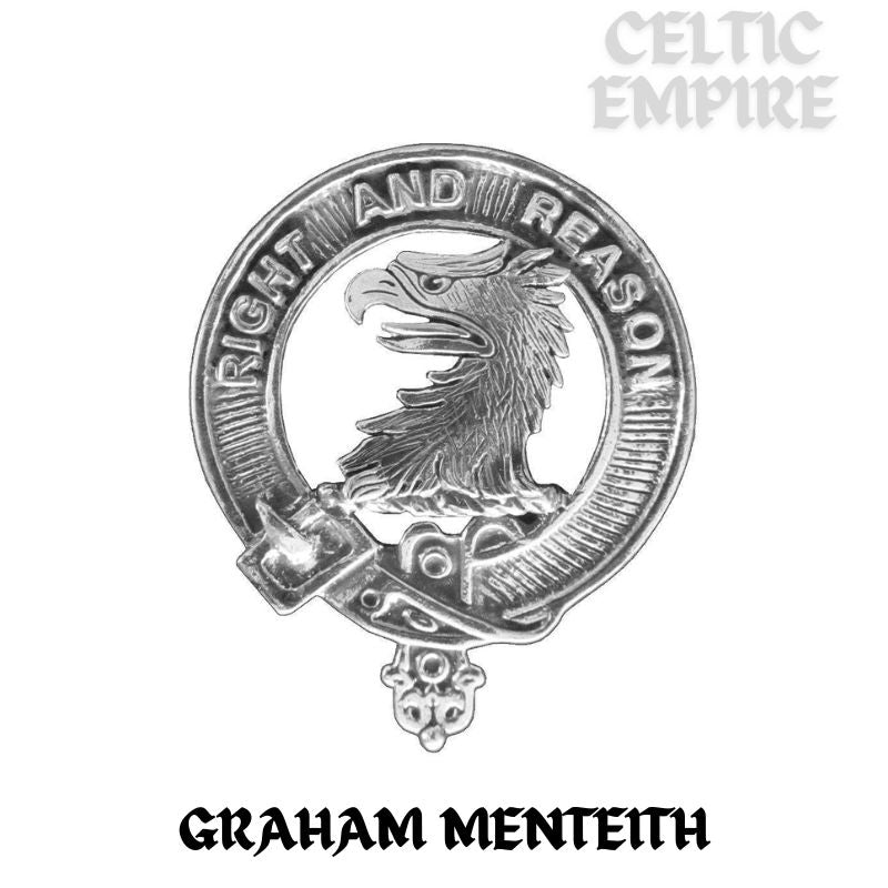 Graham (Menteith) Family Clan Black Stainless Key Ring