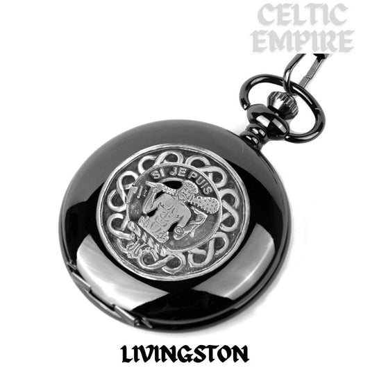 Livingston Scottish Family Clan Crest Pocket Watch