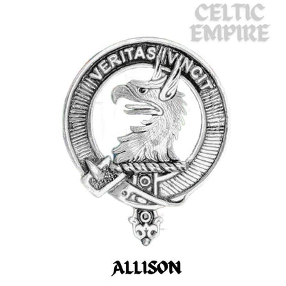 Allison Family Clan Crest Interlace Kilt Belt Buckle