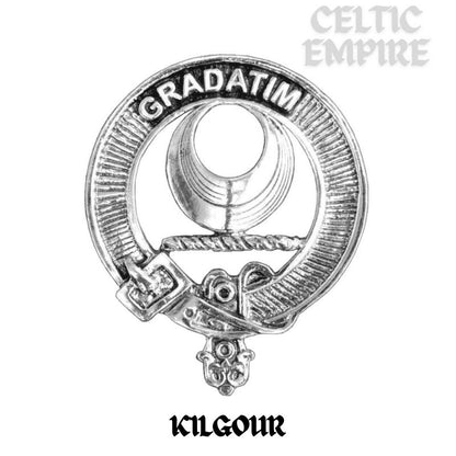 Kilgour Family Clan Black Stainless Key Ring