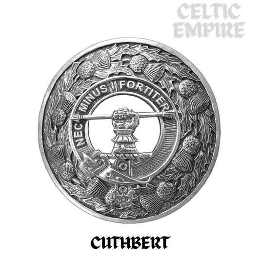 Cuthbert Family Clan Badge Scottish Plaid Brooch