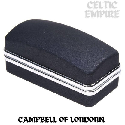 Campbell Loudoun Family Clan Crest Scottish Cufflinks; Pewter, Sterling Silver and Karat Gold