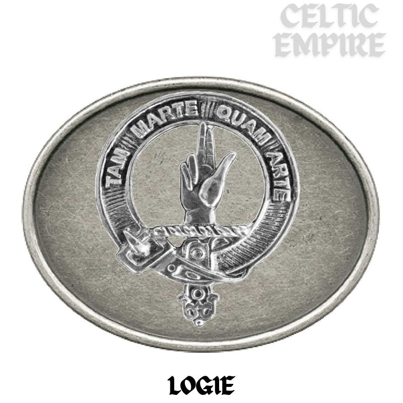 Logie Family Clan Crest Regular Buckle