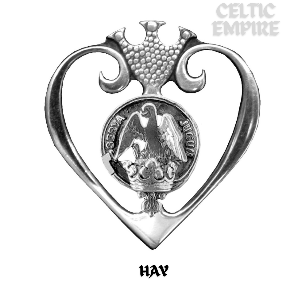 Hay Family Clan Crest Luckenbooth Brooch or Pendant