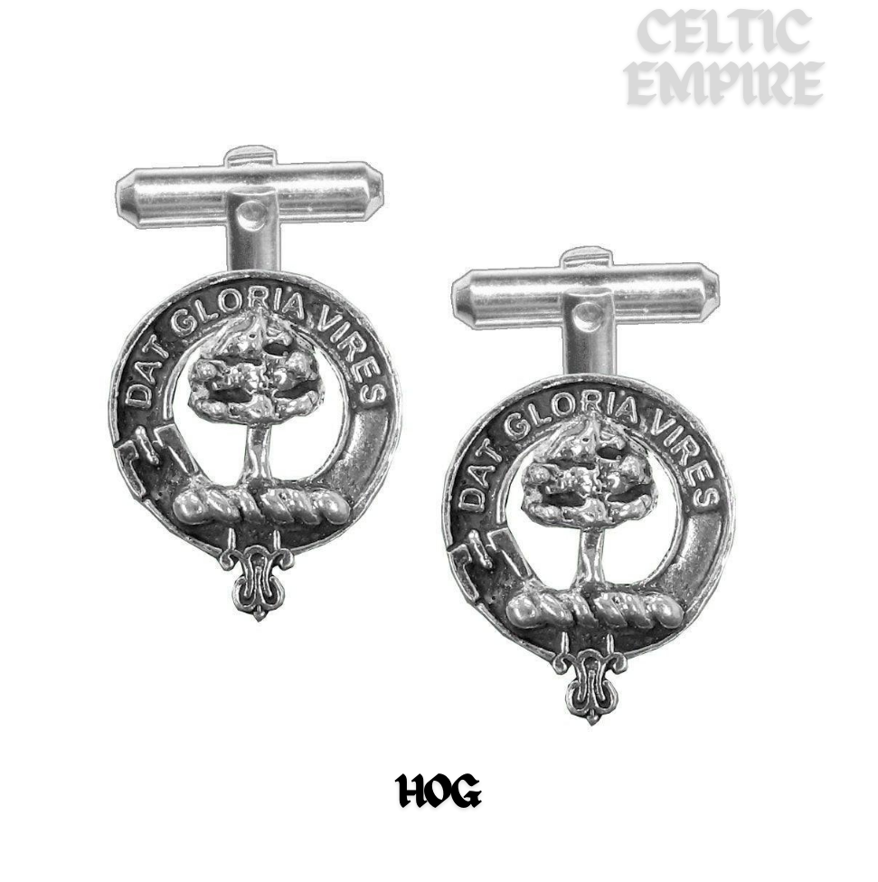 Hog Scottish Family Clan Crest Cufflinks