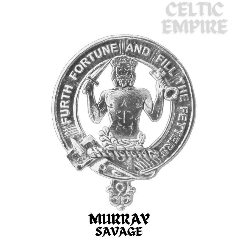 Murray (Savage) Family Clan Crest Scottish Tie Tack/ Lapel Pin