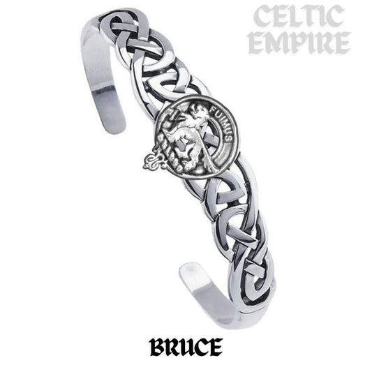 Bruce Family Clan Crest Celtic Cuff Bracelet