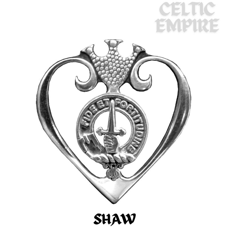 Shaw Family Clan Crest Luckenbooth Brooch or Pendant