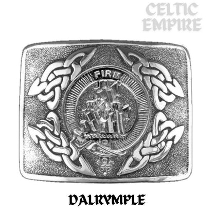 Dalrymple Family Clan Crest Interlace Kilt Belt Buckle