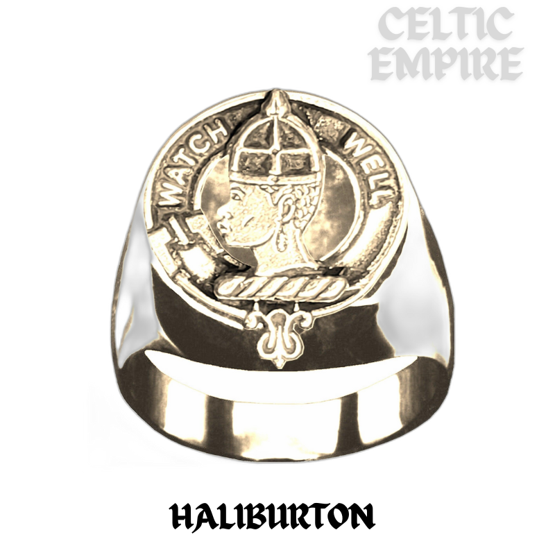 Haliburton Scottish Family Clan Crest Ring