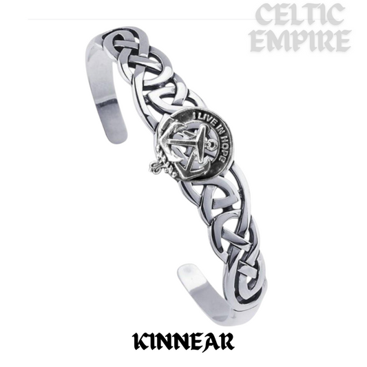 Kinnear Family Clan Crest Celtic Cuff Bracelet