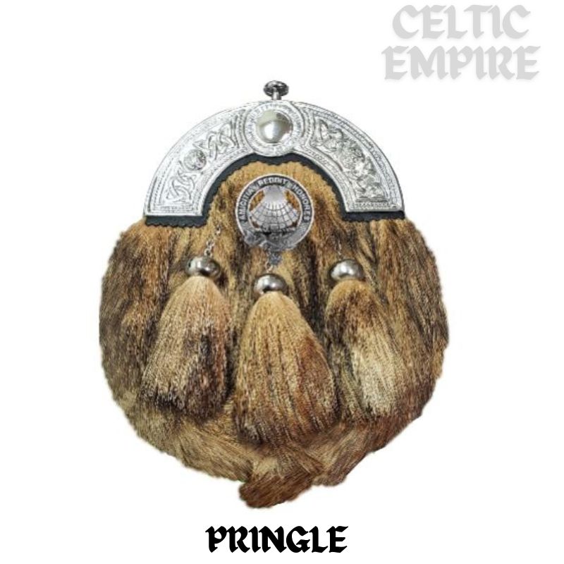 Pringle Scottish Family Clan Crest Badge Dress Fur Sporran
