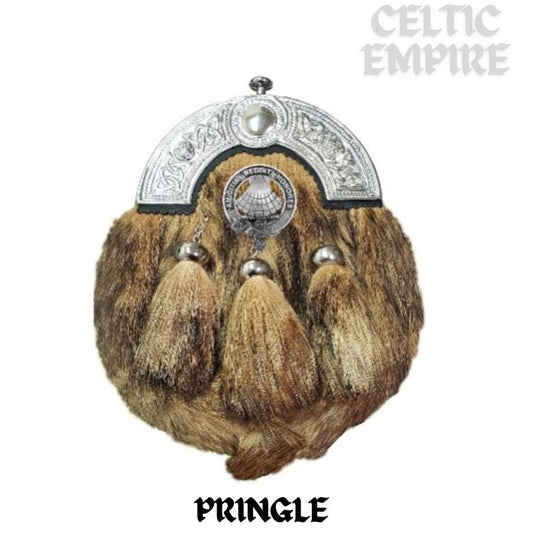 Pringle Scottish Family Clan Crest Badge Dress Fur Sporran