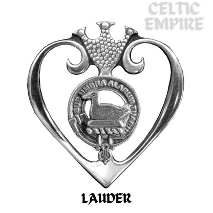 Lauder Family Clan Crest Luckenbooth Brooch or Pendant