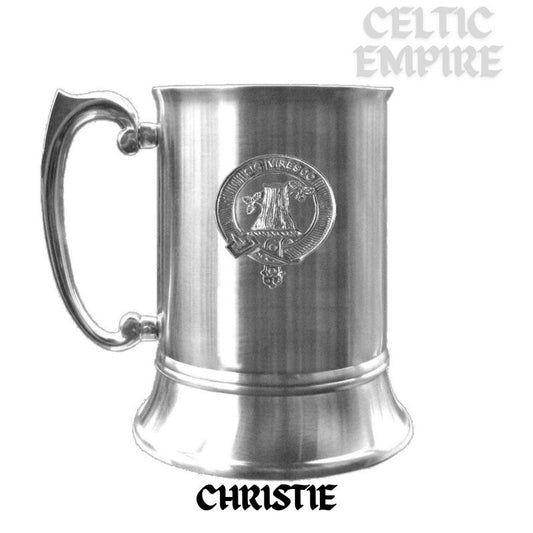 Christie Scottish Family Clan Crest Badge Tankard