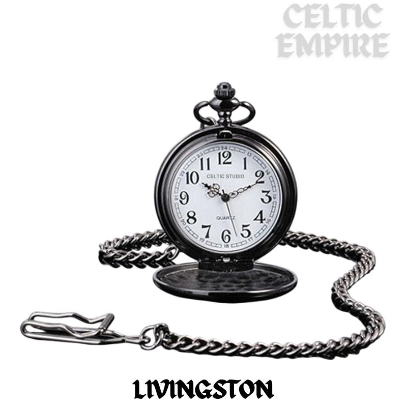 Livingston Scottish Family Clan Crest Pocket Watch