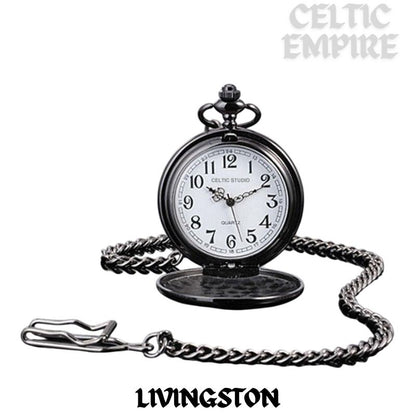 Livingston Scottish Family Clan Crest Pocket Watch