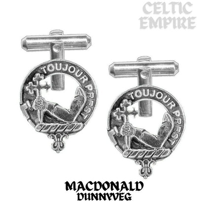 MacDonald (Dunnyveg) Scottish Family Clan Crest Cufflinks