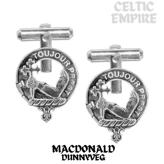 MacDonald (Dunnyveg) Scottish Family Clan Crest Cufflinks