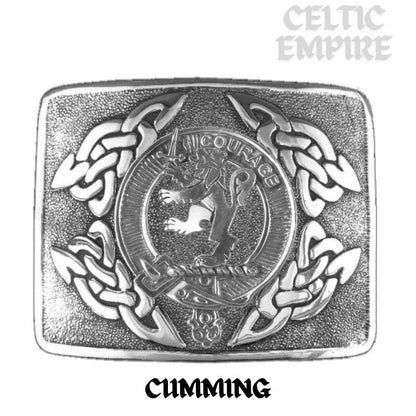 Cumming Family Clan Crest Interlace Kilt Belt Buckle