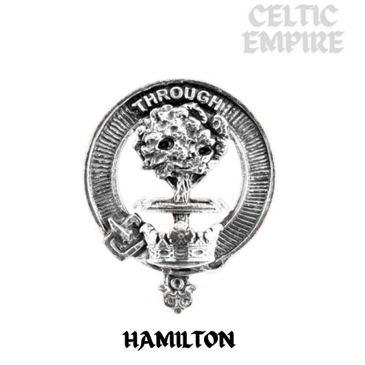 Hamilton Family Clan Crest Scottish Cap Badge