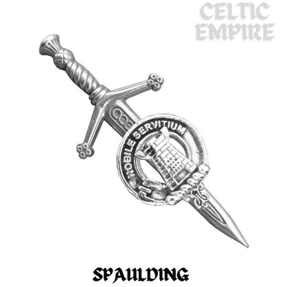 Spaulding Scottish Small Family Clan Kilt Pin