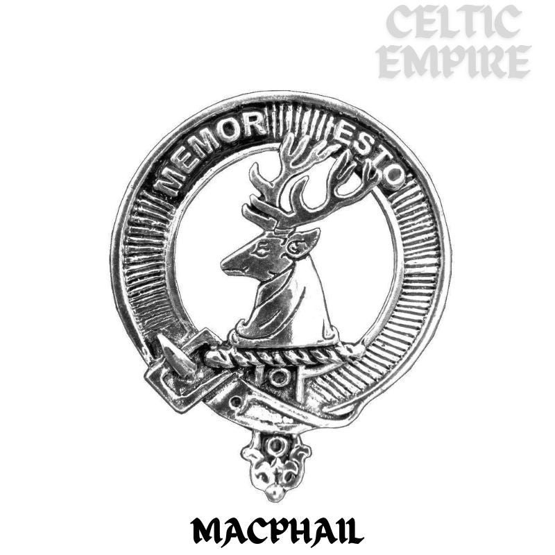 MacPhail Family Clan Crest Sgian Dubh, Scottish Knife