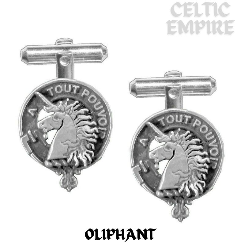 Oliphant Scottish Family Clan Crest Cufflinks