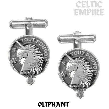 Oliphant Scottish Family Clan Crest Cufflinks