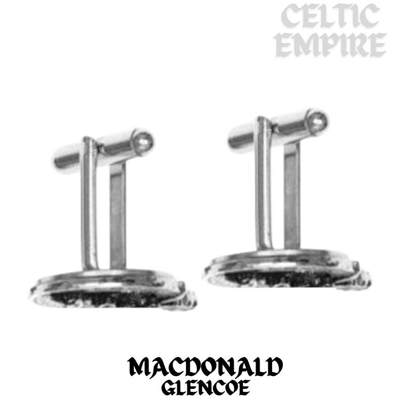 MacDonald (Glencoe) Scottish Family Clan Crest Cufflinks