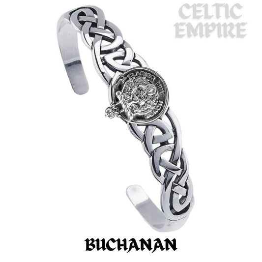 Buchanan Family Clan Crest Celtic Cuff Bracelet