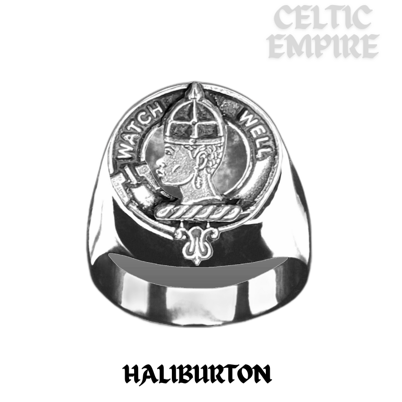 Haliburton Scottish Family Clan Crest Ring