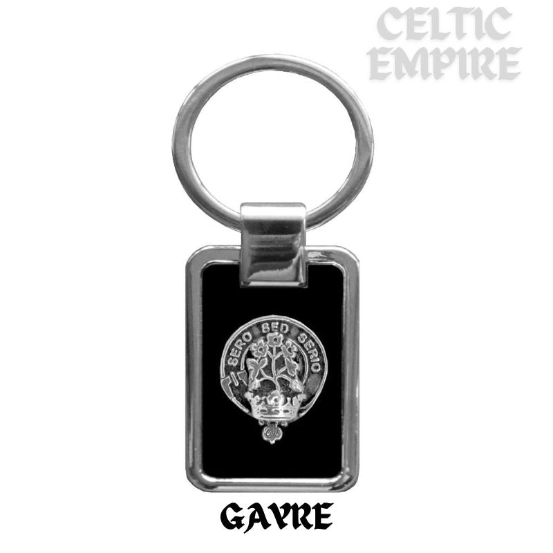 Gayre Family Clan Black Stainless Key Ring