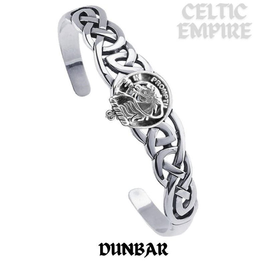 Dunbar Family Clan Crest Celtic Cuff Bracelet