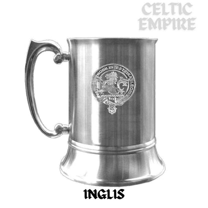 Inglis Scottish Family Clan Crest Badge Tankard