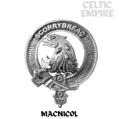 MacNicol Scottish Family Clan Crest Badge Tankard
