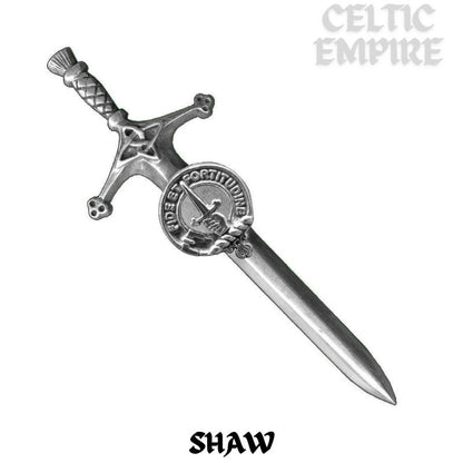 Shaw Family Clan Crest Kilt Pin, Scottish Pin