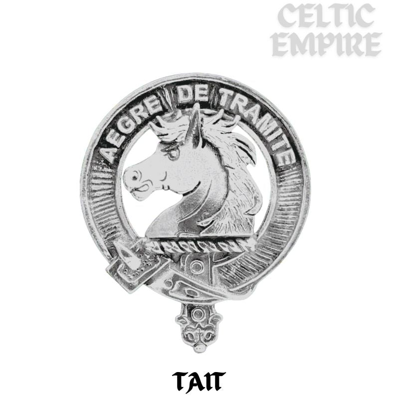 Tait Scottish Family Clan Crest Folding Cup Key Chain