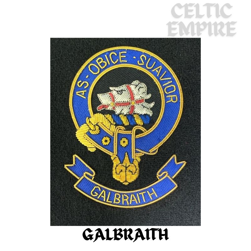 Galbraith Scottish Family Clan Embroidered Crest