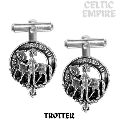 Trotter Scottish Family Clan Crest Cufflinks